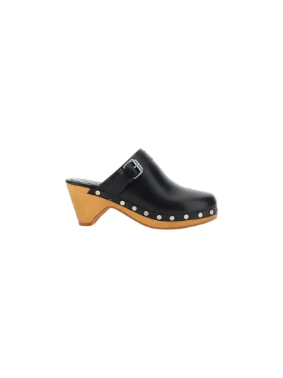 Isabel Marant Titya Leather Clog In Black