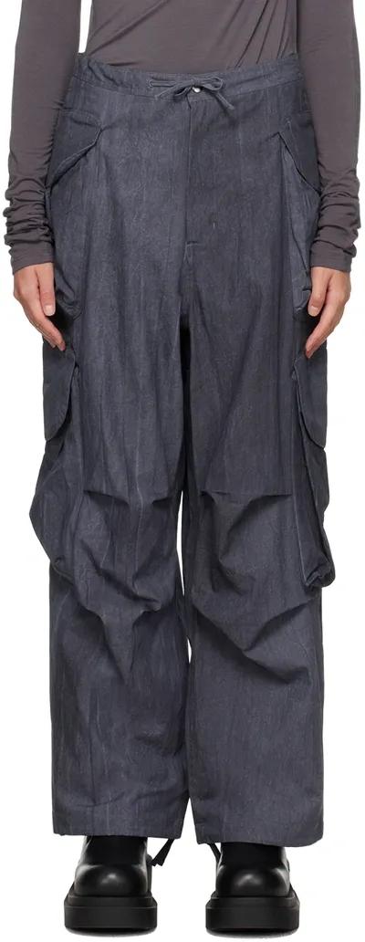 Entire Studios Navy Gocar Trousers In Ink