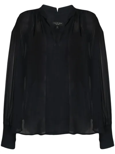 Rag & Bone Leichte Bluse In Blue