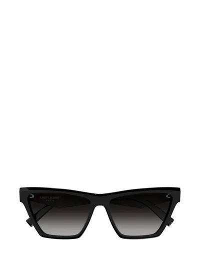 Saint Laurent Eyewear Cat In Black