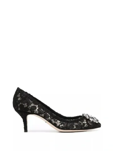 Dolce & Gabbana Bellucci Embellished Lace Pump In Multicolor