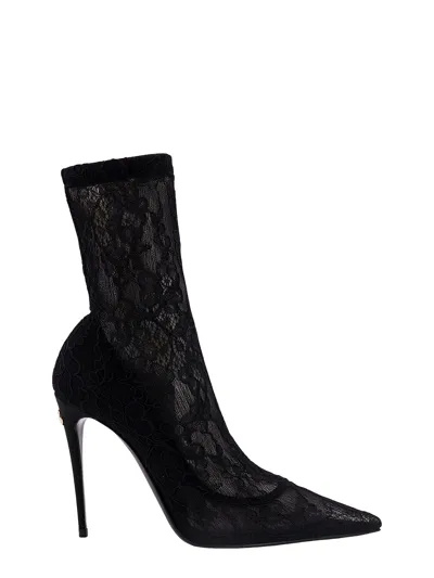 Dolce & Gabbana Ankle Boots In Black