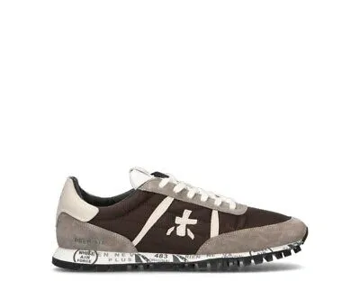 Pre-owned Premiata Shuhe  Mann Sneakers Trendy Marrone Naturleder,stoff,wildleder Sean-628