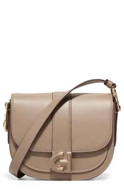 Cole Haan Mini Essential Saddle Bag In Irish Coffee