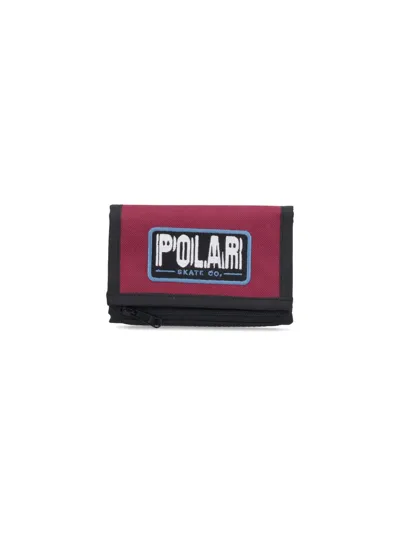 Polar Skate "earthquacke" Wallet In Red