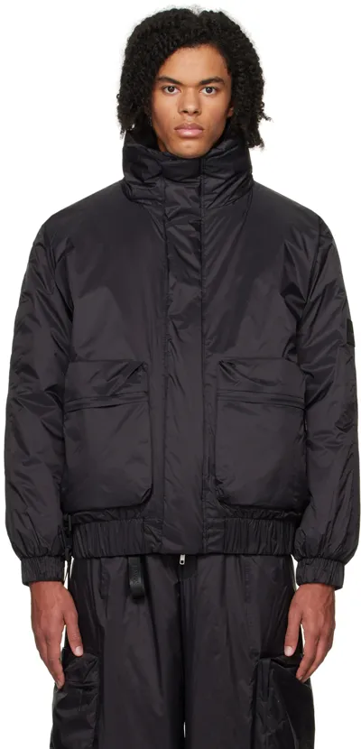 Rains Black Vardo Puffer Jacket