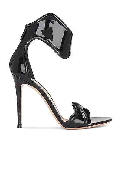 Gianvito Rossi Thick Ankle Strap Sandal In Black