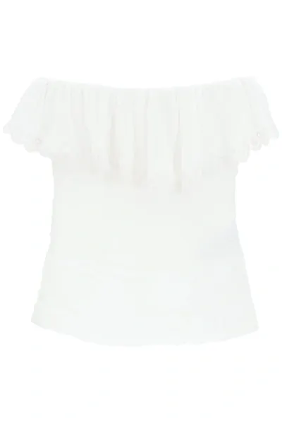 Isabel Marant Orma Top In White