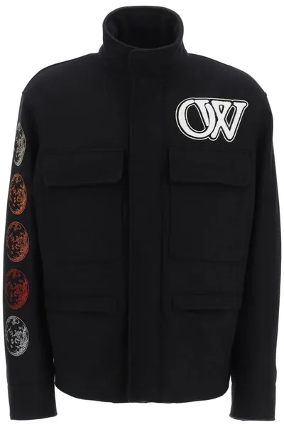 Off-white Moon Phase Vars Field Jkt Jacket In Black