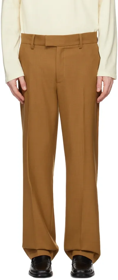 Séfr Tan Mike Suit Trousers In Dark Sand