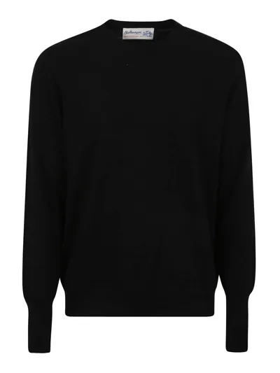 Ballantyne Round Neck Pullover In Black