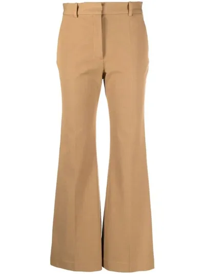 Joseph Tafira Gabardine Flared Trousers In Cassonade