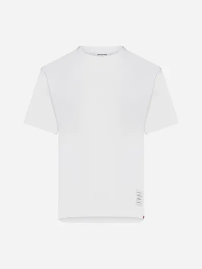 Thom Browne Relaxed-fit Cotton T-shirt In White