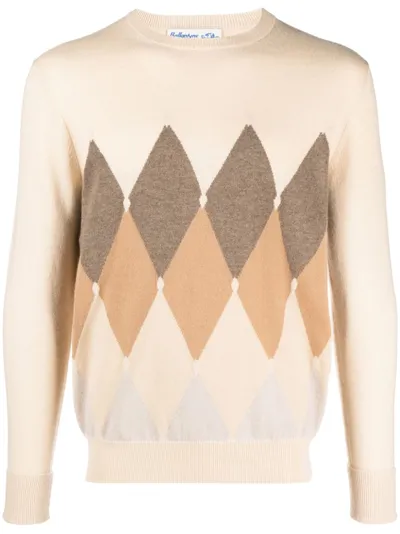 Ballantyne Pullover Rombo In Beige