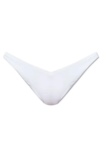 Dsquared2 Logo Printed Bikini Bottoms In White