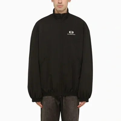 Balenciaga Cocoon Kick Logo-embroidered Padded Ripstop Jacket In Black