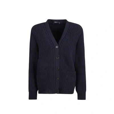 Prada Cotton Cardigan In Blue