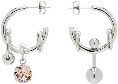 Justine Clenquet Silver Sally Earrings In Palladium