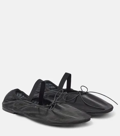 Proenza Schouler Glove Mesh Ballet Flats In Black