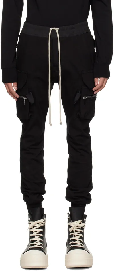 Rick Owens Black Mastodon Cargo Pants