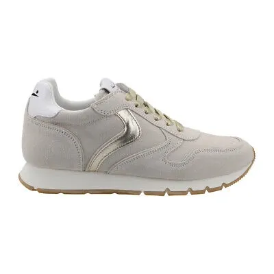 Pre-owned Voile Blanche Sneaker Julia, Rauleder, Beige, Damen