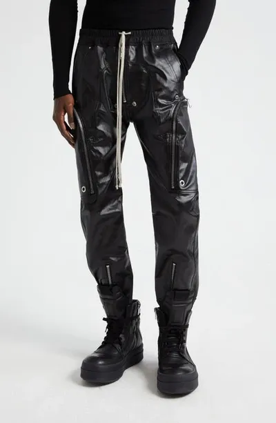 Rick Owens Black Bauhaus Denim Cargo Pants