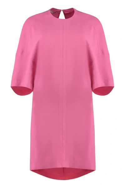 Stella Mccartney Bell-sleeve T-shirt Dress In Bright Pink