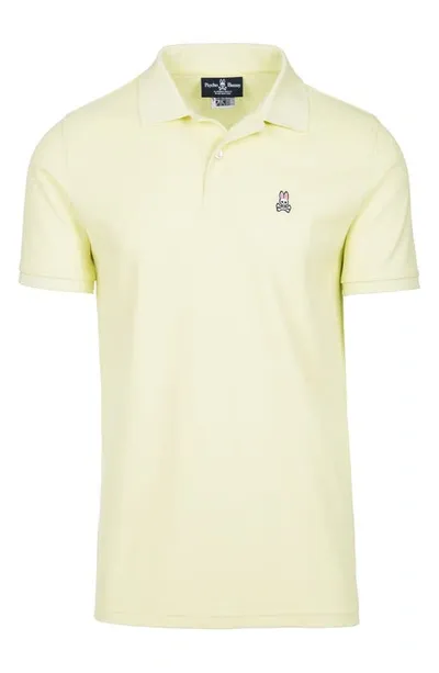 Psycho Bunny Kids' Classic Polo In Lime Granita