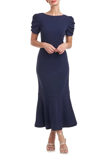 Js Collections Davina Mermaid Dress In Deep Navy