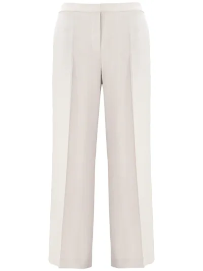 Theory Dbl Pleat Pant B.adm Clothing In Beige