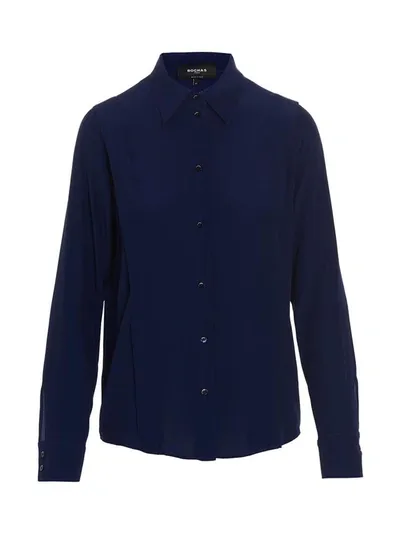 Rochas Classic Shirt In Blue