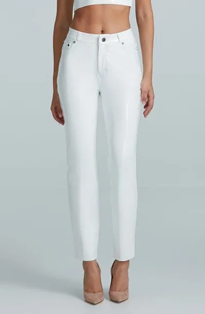 Commando Faux Leather Five Pocket Pant In White