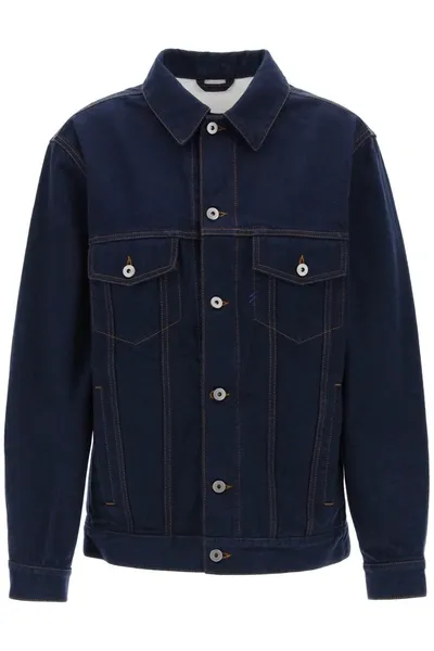 Burberry X Harrods Exclusive Japanese-denim Oversized Jacket In Blue