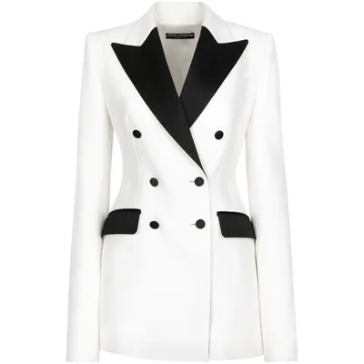 Dolce & Gabbana Double-breasted Blazer In Multicolor