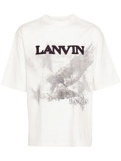 Lanvin X Future Eagle-print Cotton T-shirt In White