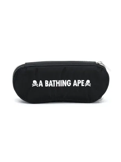 A Bathing Ape Lens-decal Square Sunglasses In Black