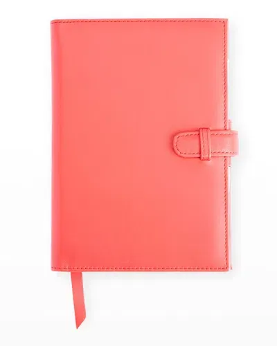 Royce New York Personalized Executive Leather Daily Planner In Red