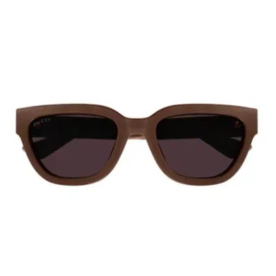 Gucci Eyewear Cat In Brown