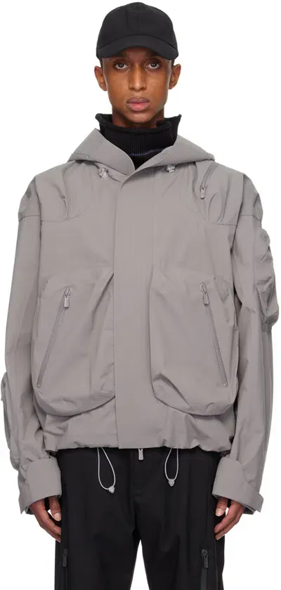 A. A. Spectrum Gray Ascend Shell Jacket In Graphite