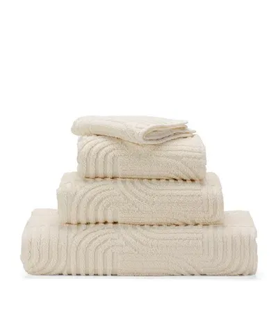 Abyss & Habidecor Egyptian Cotton Olly Face Cloth In Ivory