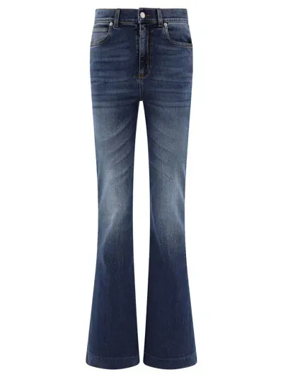 Alexander Mcqueen Bootcut Jeans In Blue