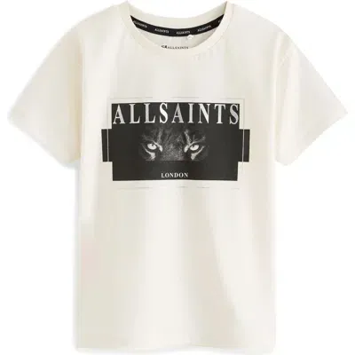 Allsaints Sm By  Kids' Tiger Cotton Graphic T-shirt In White