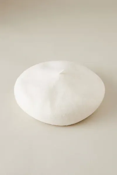 Anthropologie Classic Wool-blend Beret In White