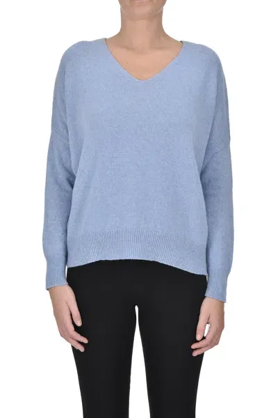 Aragona Cashmere Pullover In Light Blue