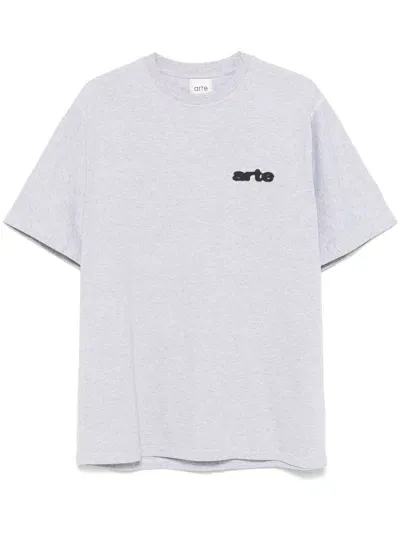 Arte Antwerp Art Antwerp Blur Back Flower T`shirt In White