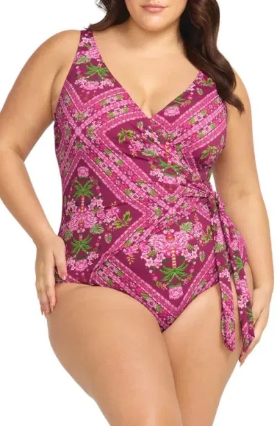 Artesands Shambala Hayes D/dd Underwire One-piece Swimsuit In Pink