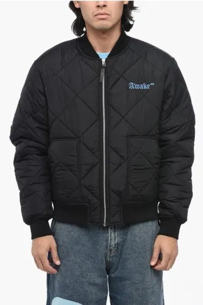 Awake New York Quilted Nylon Bomber Jacket