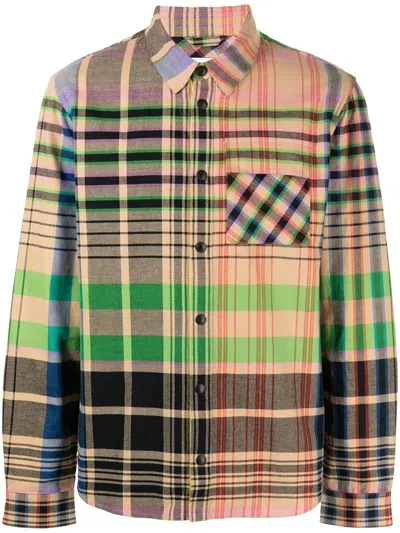 Aztech Mountain Check-print Long-sleeved Shirt In Multicolour