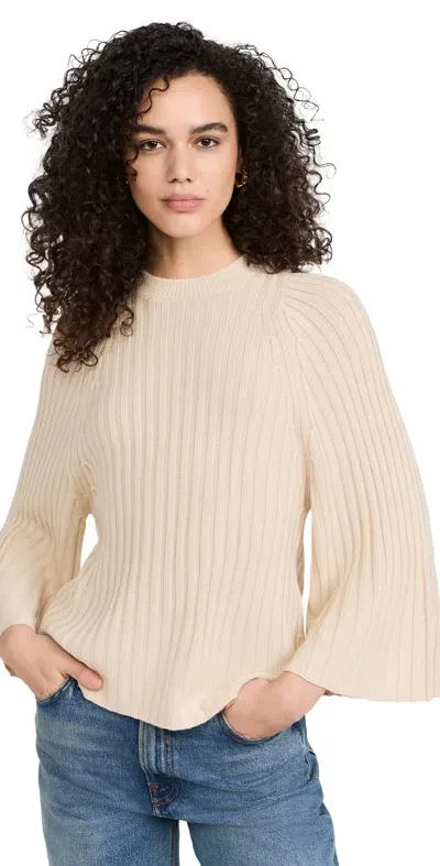 Ba&sh Jobert Sweater Beige Chine