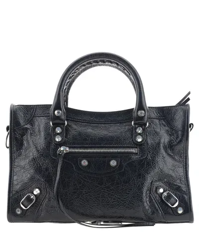 Balenciaga Le City Handbag In Black